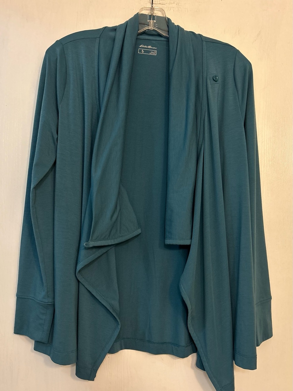 Eddie Bauer NWOT Cozy Casual Cottage-core Draped Relaxed Ladies Cardigan Sz S.